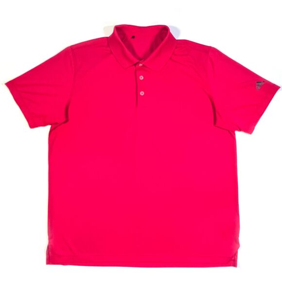 Adidas Golf Polo Shirt XL Red Short Sleeve Tee for Men - Picture 1 of 6